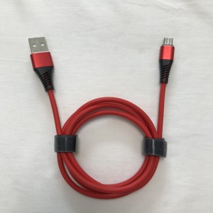 TPE Snabbladdning Rund aluminiumskåp Flexbockning USB-datakabel för mikro-USB, typ C, iPhone-blixtladdning och synk